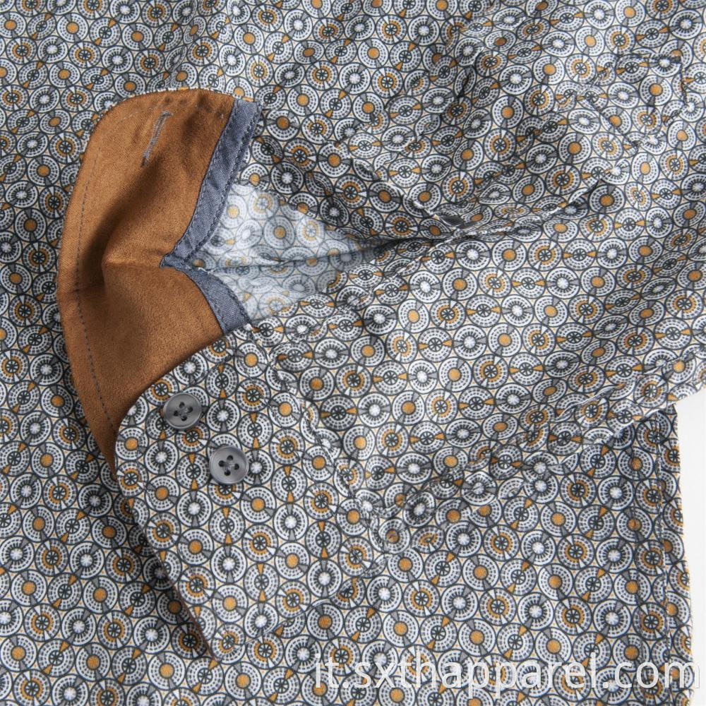 Sateen Print Men's Shirt